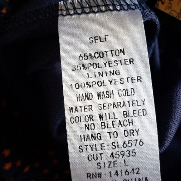 NWT She + Sky Star Print Cotton Pleated Shorts - Picture 9 of 9